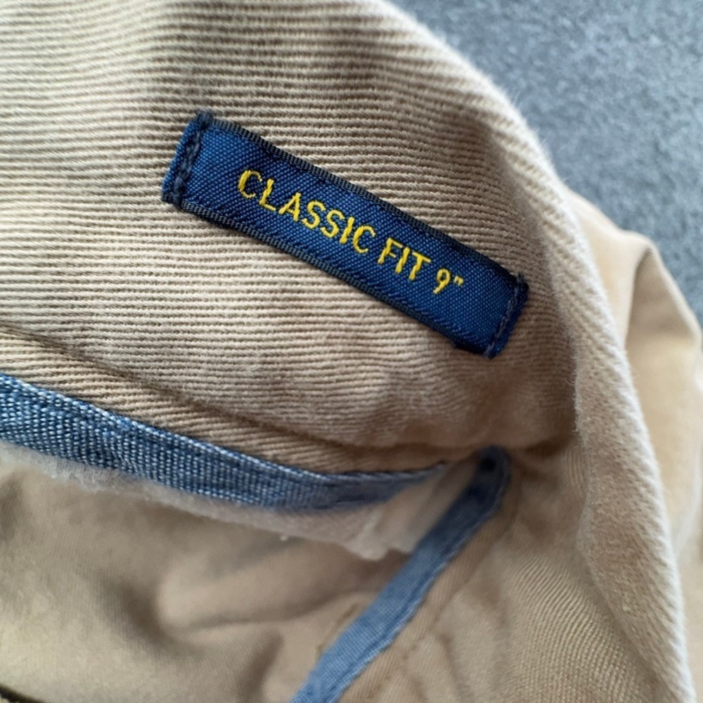 Polo Ralph Lauren Mens Classic Fit 9 Inch Chino Shorts Khaki Tan Size 40 Cotton - Picture 6 of 9